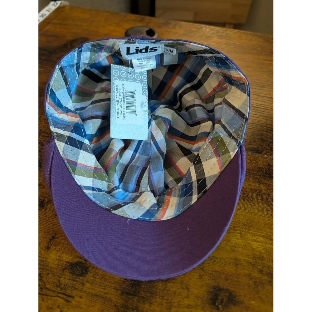 Lids Purple Cotton Six Panel Driver Newsboy Ivy Flat Cap Golf Hat S/M NWT  Golf